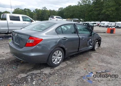 2012 Honda Civic Lx из США, поврежденный, VIN 19XFB2F52CE066192